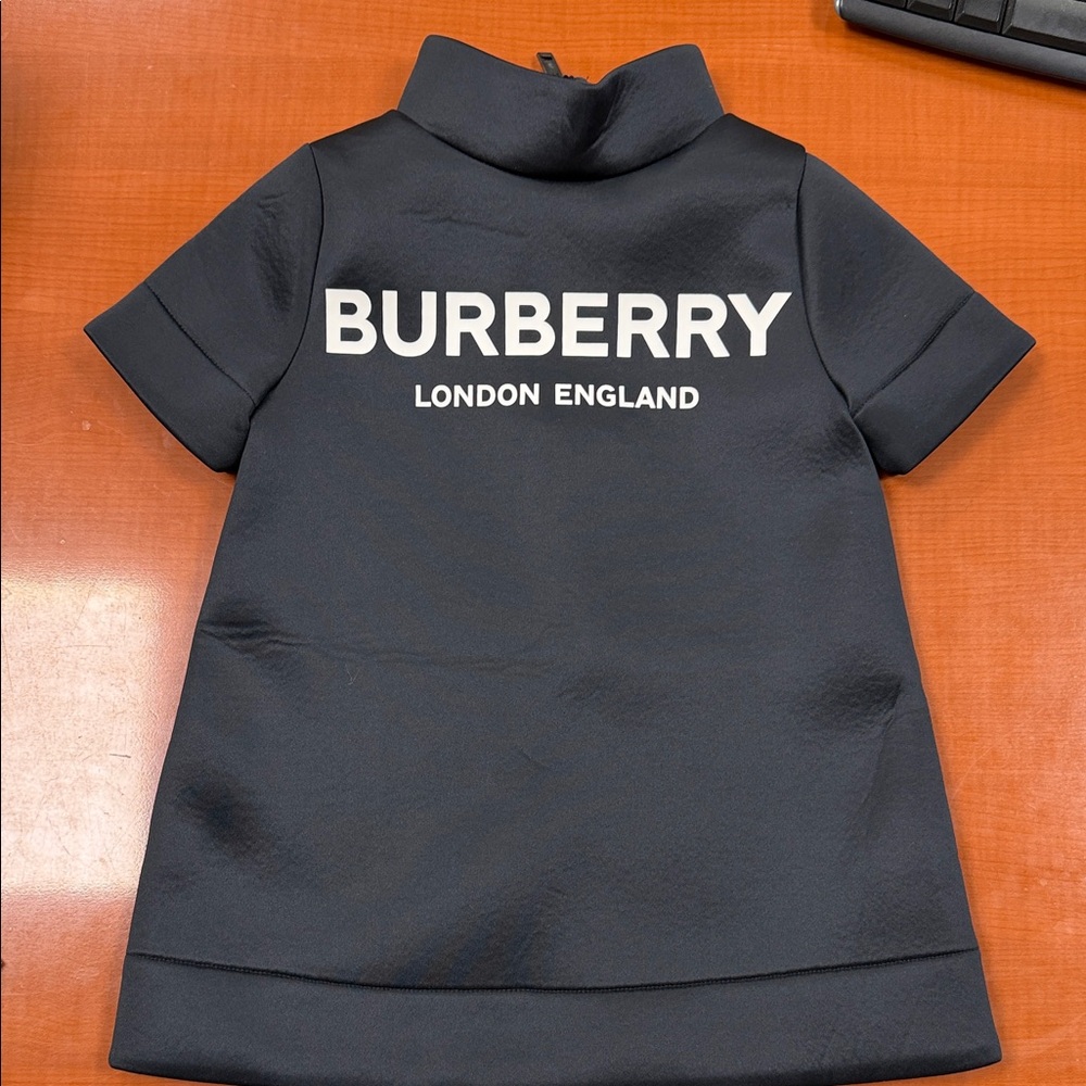 Burberry Navy Blue Logo Dress